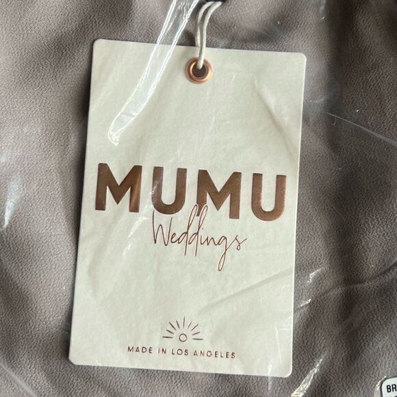 Show Me Your Mumu Godshaw Goddess Gown Maxi Dress in Dove Grey Chiffon. XL. NWT! - Picture 9 of 11